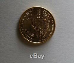 US Mint 2000 1/10 Ounce Fine Gold Eagle 5 Dollar Coin clean