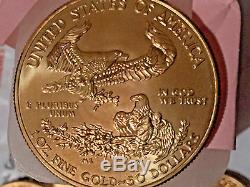 USA GOLD EAGLE $50 1-OUNCE GOLD. 999 FINE GOLD COIN! 2014 BU Free Shipping! GOLD