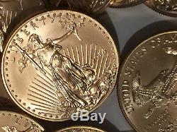 USA GOLD EAGLE $50 1-OUNCE GOLD. 999 FINE GOLD COIN! 2014 BU Free Shipping! GOLD