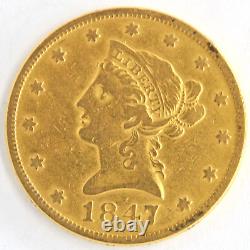 United States 1847 $10 Liberty Head Gold Eagle. 900 Fine Philadelphia Mint Coin United States 1847 $10 Liberty Head Gold Eagle. 900 Fine Philadelphia Mint Coin