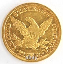 United States 1847 $5 Liberty Head. 900 Fine Gold Half Eagle Philadelphia Coin United States 1847 $5 Liberty Head. 900 Fine Gold Half Eagle Philadelphia Coin