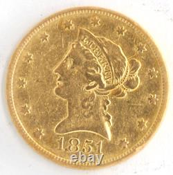 United States 1851-O $10 Liberty Head Gold Eagle. 900 Fine New Orleans Mint Coin