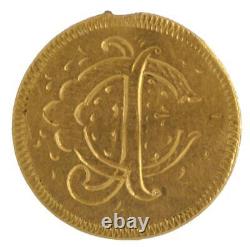 United States 1853 Liberty Head $2.50.900 Fine Gold Love Token Reverse Coin