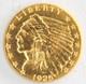 United States 1925-d Indian $2.50 Quarter Eagle. 900 Fine Gold Denver Mint Coin