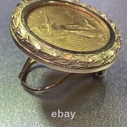 United States 1999 1/10-oz Fine Gold American Eagle 5-Dollar Coin / Ear Ring United States 1999 1/10-oz Fine Gold American Eagle 5-Dollar Coin / Ear Ring