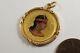 Unusual Antique Gold Peru 1907 1/2 Libra Enamel Coil Spinner Charm / Pendant