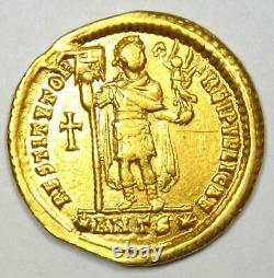 Valens AV Solidus Gold Roman Coin 364 AD Good VF (Very Fine) Rare