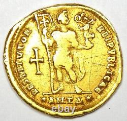 Valentinian I Gold AV Solidus Gold Roman Coin 364-375 AD Good Fine / VF