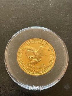 Vintage 1985 Engelhard American Eagle 1/4 oz Fine. 9999 Gold Proof Mint Rare