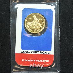 Vintage 1985 Engelhard Gold 1/10th oz. 9999 Fine Gold Prospector Coin