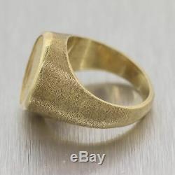 Vintage Estate 14k Yellow Gold $1 1852 Gold Coin Ring