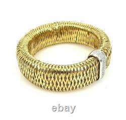 Vintage Roberto Coin Extra Large Primavera Bracelet With 54 Diamonds