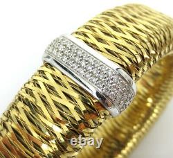 Vintage Roberto Coin Extra Large Primavera Bracelet With 54 Diamonds