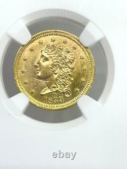 WOW-1839-D Dahlonega Mint $2.5 Gold Coin NGC AU 58 WOW-1839-D Dahlonega Mint $2.5 Gold Coin NGC AU 58