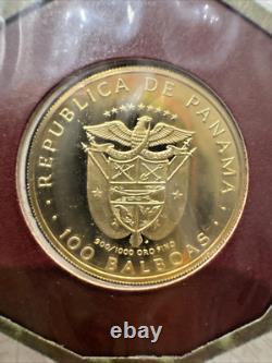 WOW! 1975 One Hundred Balboa Gold Coin Republic Of Panama 8.16 Grams Fine Gold WOW! 1975 One Hundred Balboa Gold Coin Republic Of Panama 8.16 Grams Fine Gold