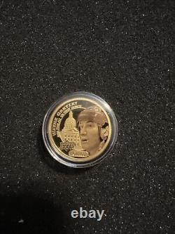 Wayne Gretzky 2017 Upper Deck Grandeur Gold Coin 1/4oz. 999 Fine Gold 67/100