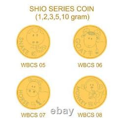 Wonderful Gold Coin Shio Series. 9999 Fine 24K