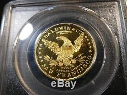Y6 USA 1857/0 GOLD. 943 Fine $10 49er S. S. Central America PCGS DCAM PROOF